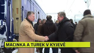 Macinka dorazil na Ukrajinu. Do ostřelovaného Kyjeva s sebou vzal také Turka