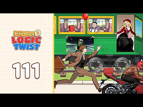Brain Puzzle 2: Logic Twist Level 111 Chase Train | Every Puzzle Solved 🎯