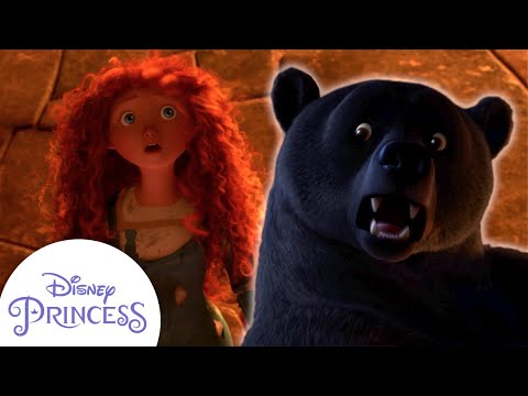 Merida's Mom Turns Into A Bear | Brave | Disney Princess