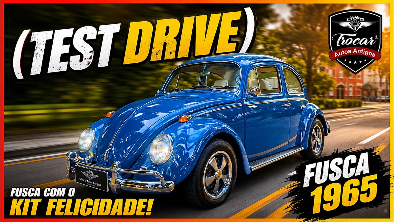 Dirigimos o Fusca Imortal 💙 KIT Felicidade em AÇÃO! Muito conforto e elegância 👍Ep,03