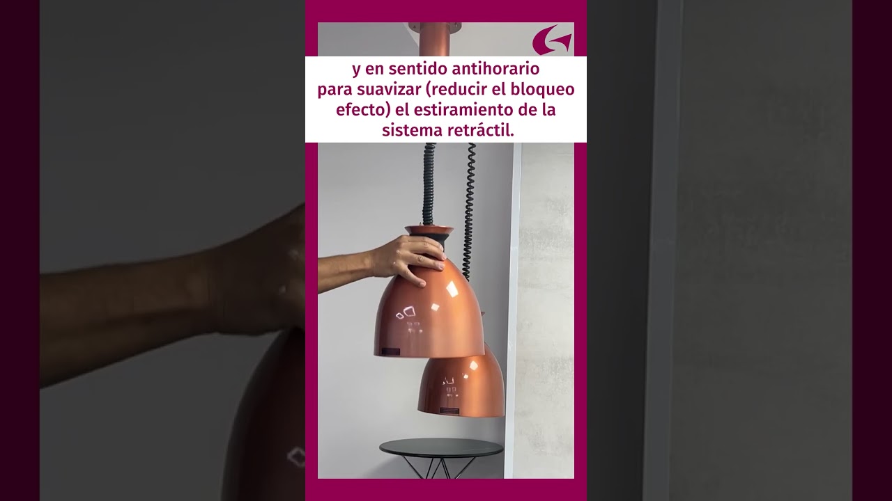 Regulación del sistema retráctil Luminaria LUMINI   Asistencia técnica