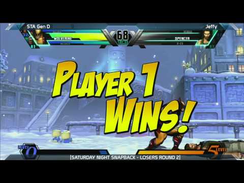 UMVC3: STA Gen D vs Jeffy - Saturday Night Snapback 6.1