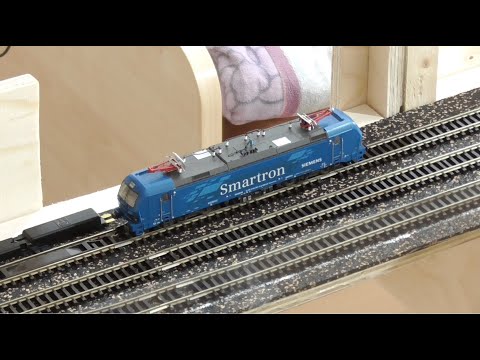 Modelleisenbahn Spur TT/1:120 - Segmentübergänge mit Felxgleis, erste Testfahrt, Teil 6