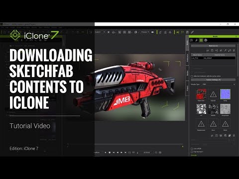 iClone 7 Tutorial - Three PBR Workflows for Sketchfab Download