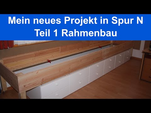 Mein neues Projekt  Modelleisenbahn in Spur N  Teil 1  #Rahmenbau, der etwas andere Unterbau