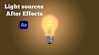 How to add 4 types of light sources in After Effects - tutorial