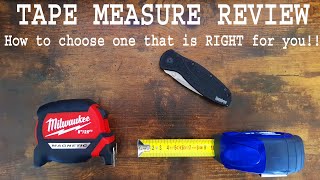 How to choose a tape measure ¦ Tape measure review