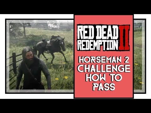 Red Dead Redemption 2 Horseman 2 Challenge - Jump Over 3 Obstacles in 15 Seconds