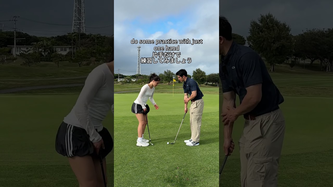 Fixing The Topped Approach Shot! #ゴルフ練習動画 #ゴルフ #ゴルフレッスン #ゴルフスイング