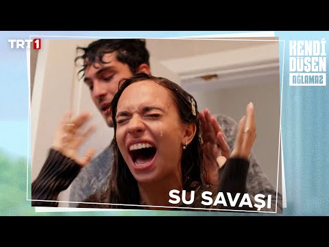 Alize ve Serkan'ın su savaşı!- Kendi Düşen Ağlamaz 19. Bölüm @trt1