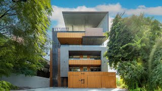 Modern Residential Facade with a symphony of MetaProducts|Luxury Elevation forged with Luxury Metals
