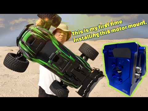 Install HOBBYWING 1650KV motor and GPM motor mount on Traxxas XRT. Smoke from MAX6...