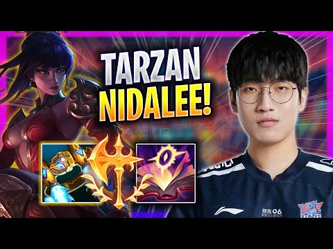 TARZAN IS A GOD WITH NIDALEE! - LNG Tarzan Plays Nidalee JUNGLE vs Kayn! | Season 2023