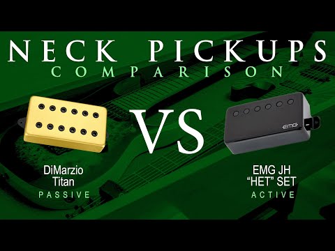 DiMarzio TITAN vs EMG JH "HET" SET - Neck Pickup Guitar Tone Comparison Demo