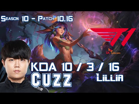 T1 Cuzz LILLIA vs SETT Jungle - Patch 10.16 KR Ranked