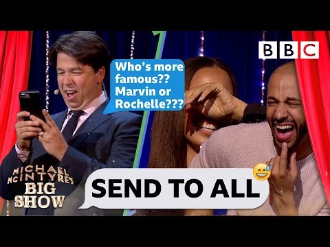 Send To All with Marvin and Rochelle Humes | Michael McIntyre's Big Show - BBC