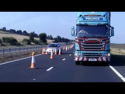 Driver fail in overtaking HGV tractor trailer and crashes in to construction zone | SWD Media