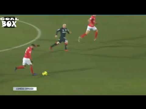 Nimes vs Dijon-Goal - 1:0 - 28' Savanier T., Nimes