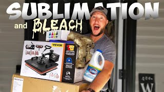 EASIEST Start to Finish Bleach and Sublimating T-Shirt - Complete Guide
