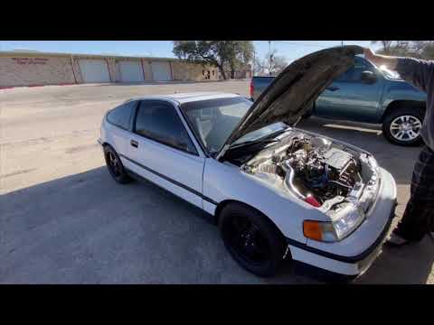 Test drive 1991 Honda CRX, b18 swapped
