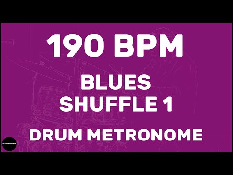 Blues Shuffle 1 | Drum Metronome Loop | 190 BPM