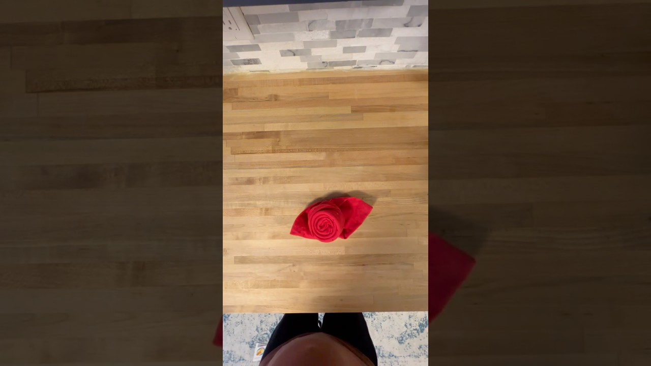 🌹 Rose Napkin Fold Tutorial 🌹