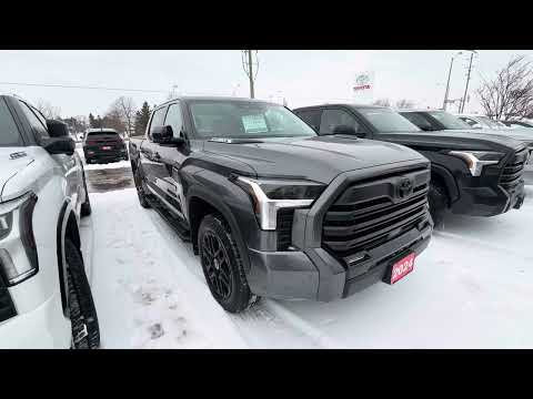 2024 Toyota Tundra 4x4 Crewmax Limited Hybrid in Gray for sale at Stouffville Toyota in Whitchurch-Stouffville, ON