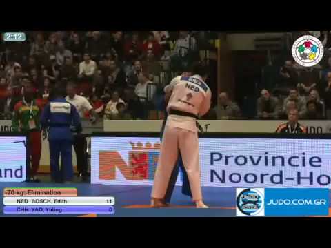 Judo Grand Prix Amsterdam 2011 -70kg BOSCH (NED)-YAO Yuting (CHN)