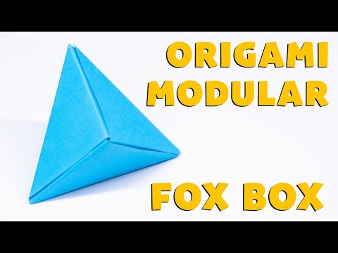Easy Origami Modular Fox Box || Gary Origami