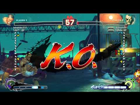 Akimo [DeeJay] vs sunset01 [Sagat] SSF4 Japanese Online Ranked Matches - TRUE-HD