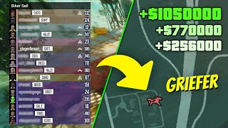How To Sell MC Businesses SOLO in FULL LOBBY with GRIEFERS in GTA 5 Online for MORE BONUS MONEY