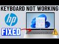 Fix HP Laptop Keyboard Not Typing Or Working 2026