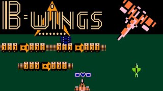 B-wings (Famicom, 1986) — Full Game Session for 1 Player (Two Runs) 🚀🛸💥