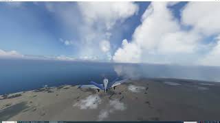 A Beechcraft Bonanza V35B, Departs & Arrives, At "Mataveri Intl., Isle de Pascua, Easter Island.