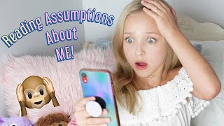 Reading your Assumptions about Me: I SPILL the TEA holding nothing back! | Lilly K | Funny video