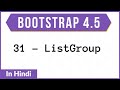 31 List Group Bootstrap
