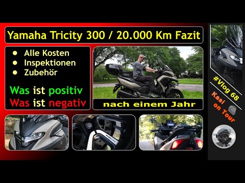 Vlog 68 / One year Yamaha Tricity 300 and 20,000 km later / honest report