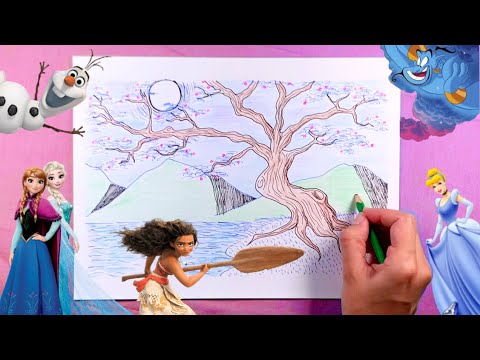 8 HOURS of Relaxing Disney Songs ♫ Soothing Art and Music