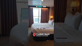 Balcony Cabin 8620 on the Radiance of the Seas #RoyalCaribbean #RadianceOfTheSeas #CruiseLife