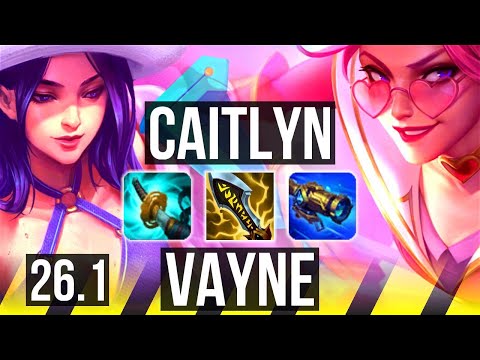 CAITLYN & Janna vs VAYNE & Milio (ADC) | EUW Master | 26.1
