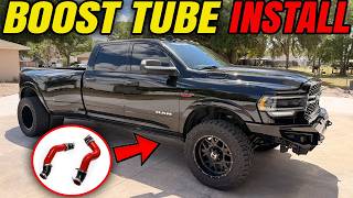 Banks Boost Tubes Install 19-24 RAM Cummins 6.7