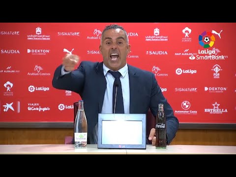 Robo al Almería Rajada en rueda de prensa de José Gomes entrenador U.D. Almería (Mejores momentos).