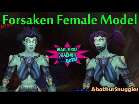 New Female Undead Model (Warlords of Draenor beta)