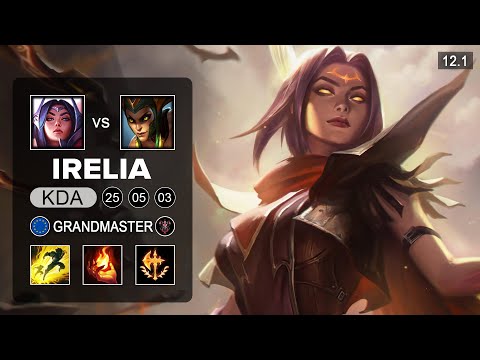 Irelia Mid vs Cassiopeia - EUW Grandmaster - Season 12 patch 12.1