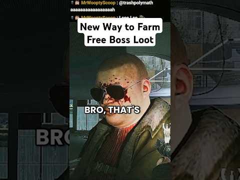 New Way to Farm Free Boss Loot #EscapefromTarkov