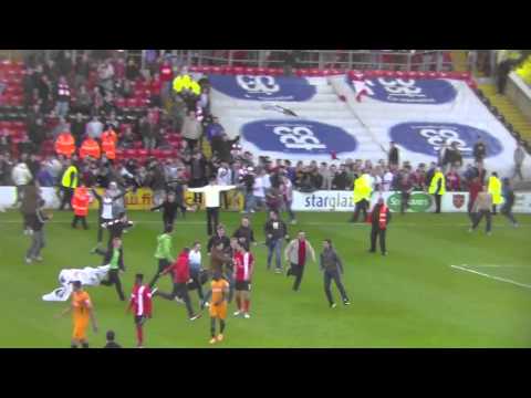 Lincoln City Pitch Invasion