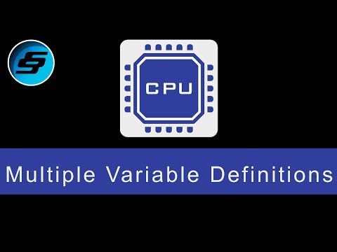 Multiple Variable Definitions Assembly Programming