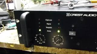 Video thumbnail for Crest Audio 8001 Prof amp. First Run after repair (ch A) by JohnvL