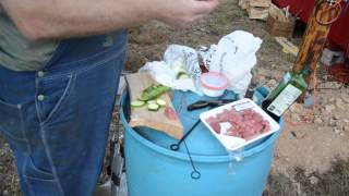 preview picture of video 'Cooking Kabobs Homestead Style'