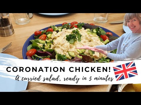Coronation Chicken - British curried chicken salad - ready in 5 minutes!